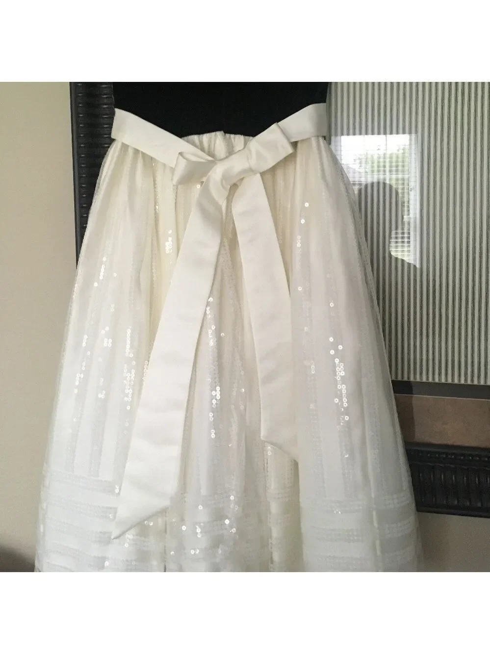 Cinderella Dress Flower Girl Black Velvet Tulle Skirt Sequin
